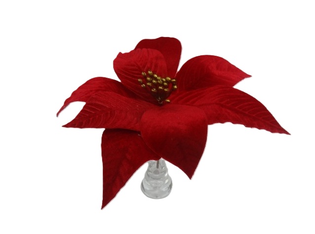 Kwiat sztuczny poisencja czerwona DM917