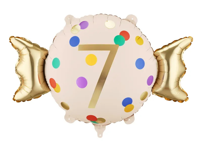 Balon foliowy cukierek 7 urodziny 76,5x48cm FB687-7