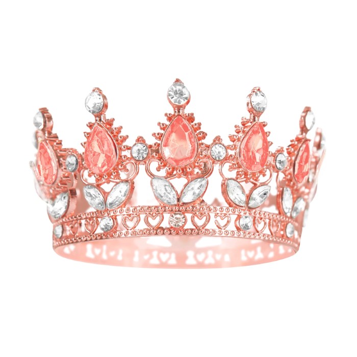 Korona rose gold na tort topper 10cm 168400