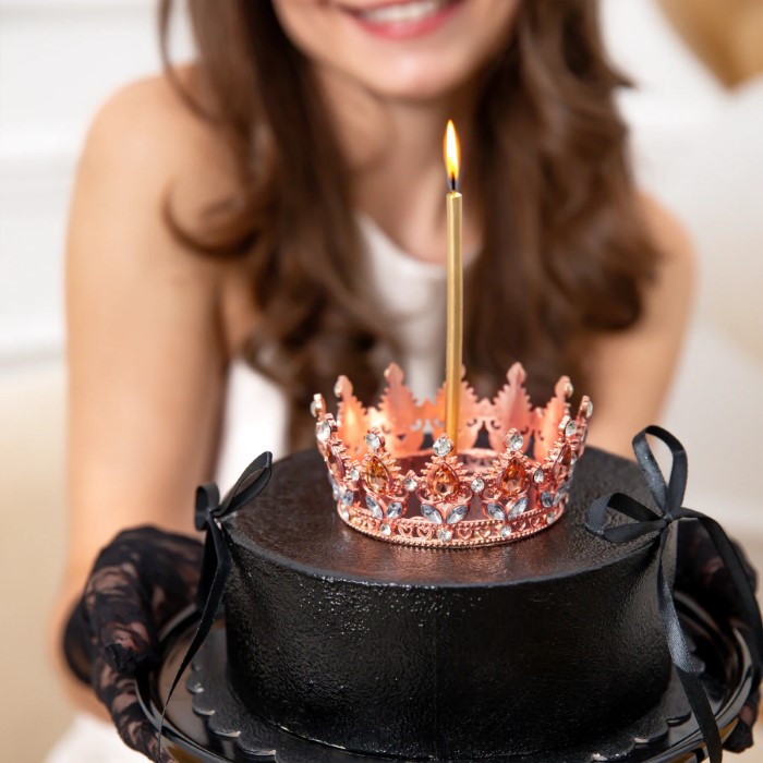 Korona rose gold na tort topper 10cm 168400