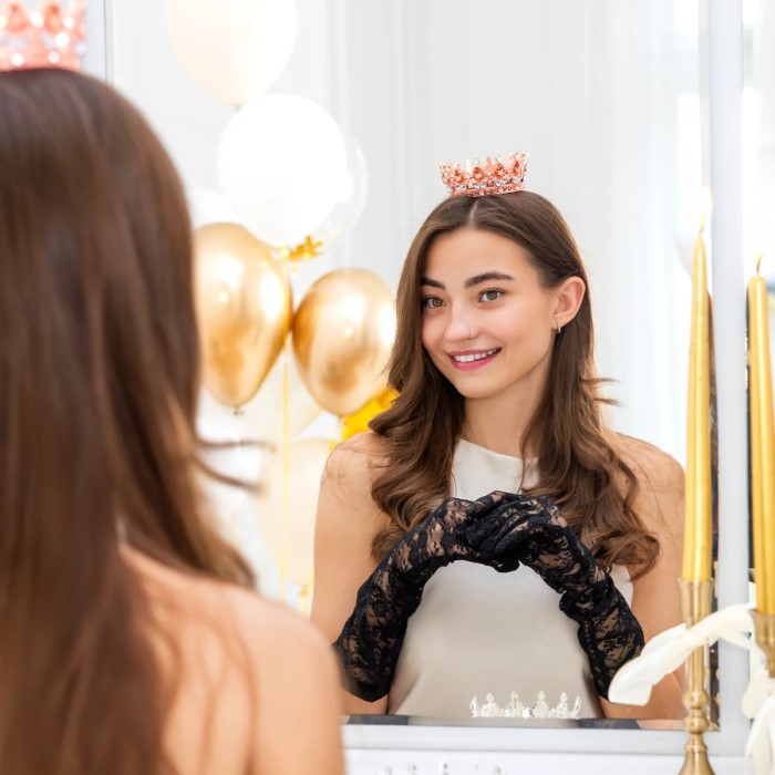 Korona rose gold na tort topper 10cm 168400