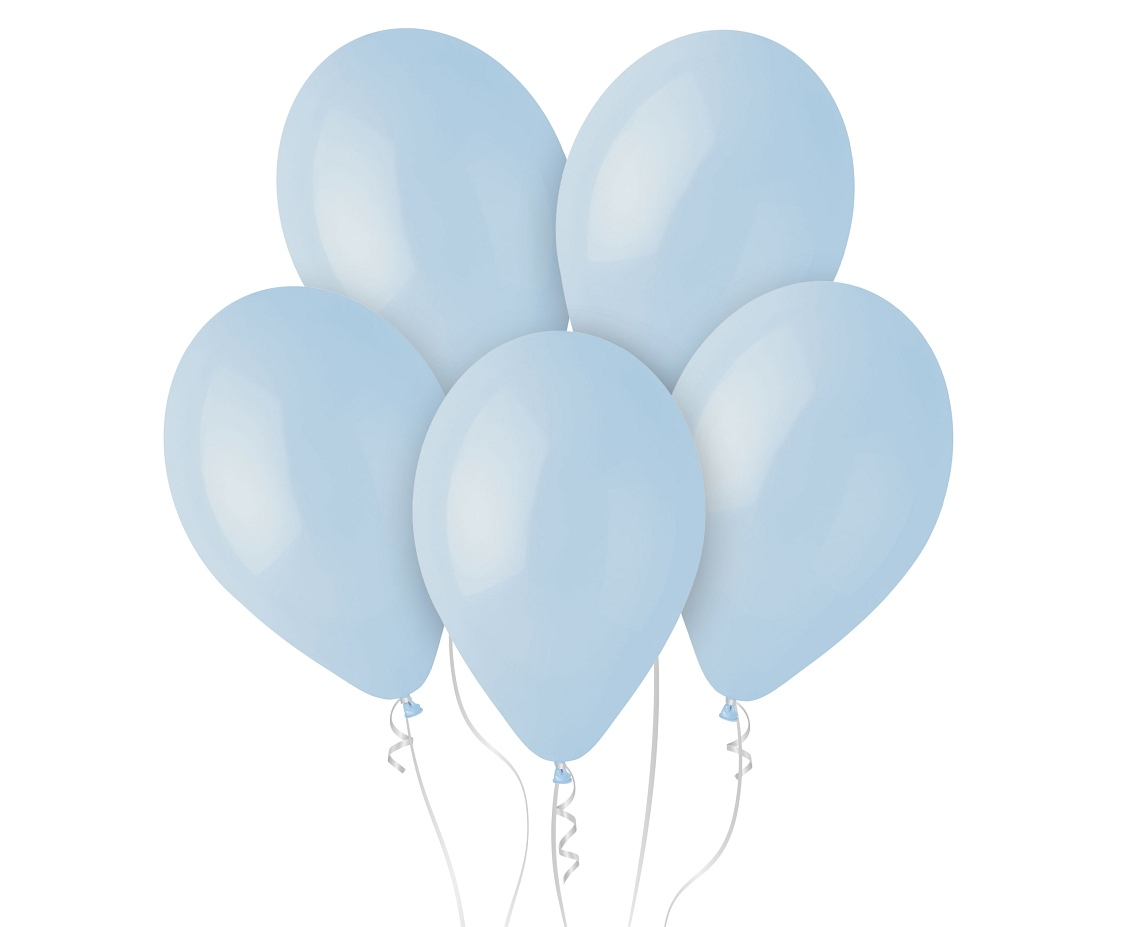 Balony Gemar 12" G110 108 powder blue baby blue pudrowe niebieskie jasne 30cm 100szt