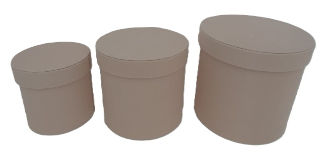 Pudełko flowerbox 3w1 welur brzoskwiniowe W2185