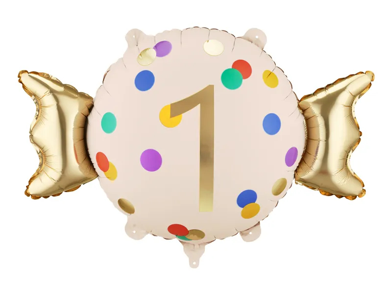 Balon foliowy cukierek 1 urodziny 76,5x48cm FB687-1