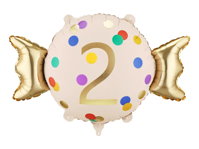 Balon foliowy cukierek 2 urodziny 76,5x48cm FB687-2