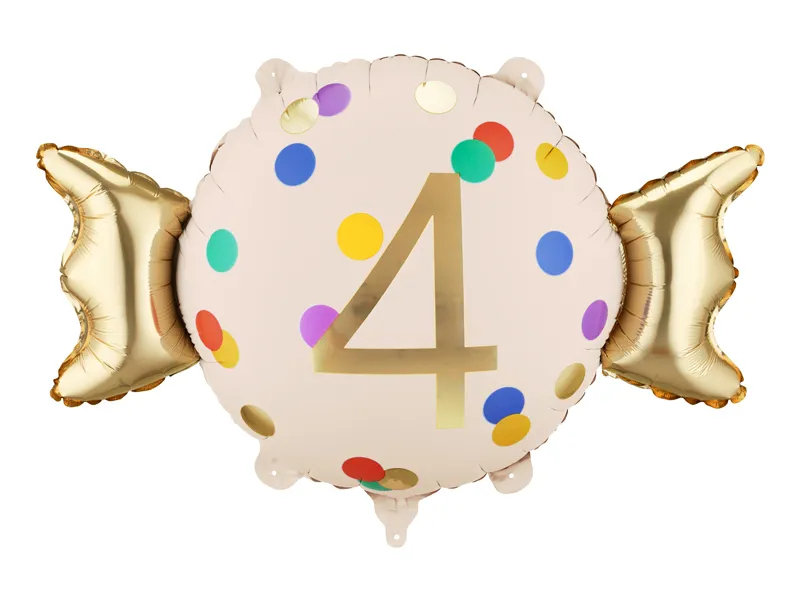 Balon foliowy cukierek 4 urodziny 76,5x48cm FB687-4