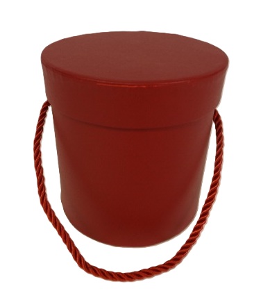 Pudełko flowerbox 12x12cm bordowe z wieczkiem W5070/1 Burgundy