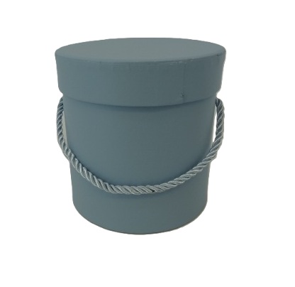 Pudełko flowerbox 12x12cm niebieskie jasne z wieczkiem W5070/1 Light Blue