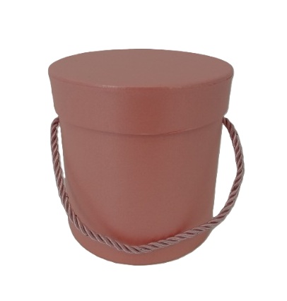 Pudełko flowerbox 12x12cm różowe z wieczkiem W5070/1 Pink