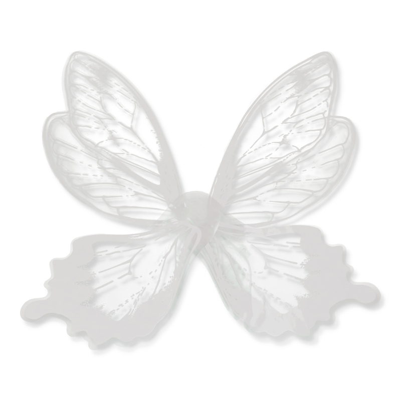 Folia florystyczna arkusze motyl skrzydła biały BTF-F-02