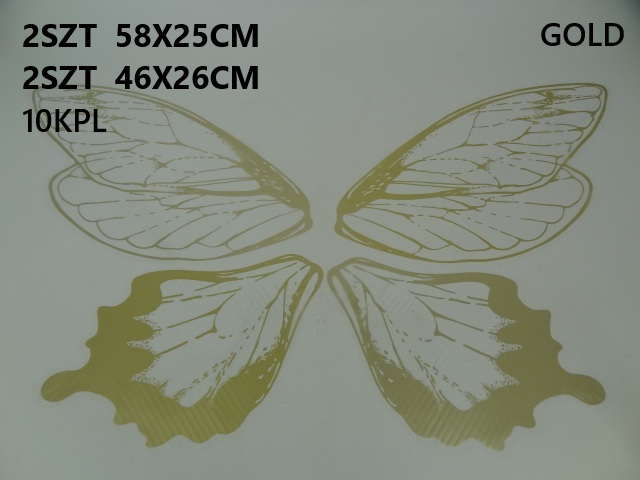 Folia florystyczna arkusze motyl złoty BTF-F-04