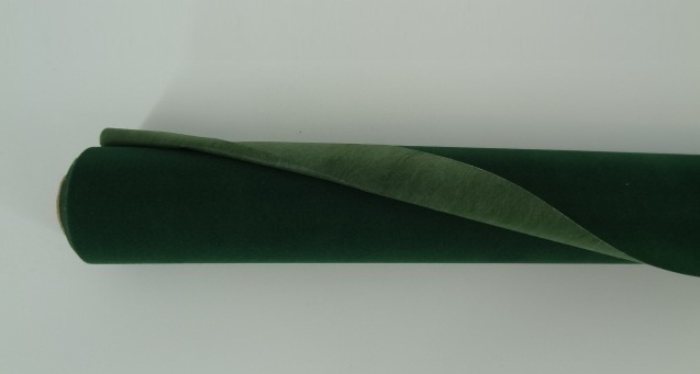 Papier florystyczny welurowy zieleń butelkowa VEL-093/53CMX6Y welur rolka 