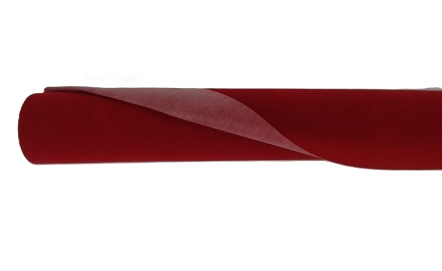 Papier florystyczny welurowy czerwony VEL-012/53CMX6Y welur rolka 