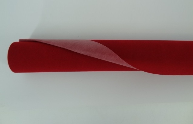 Papier florystyczny welurowy czerwony VEL-012/53CMX6Y welur rolka 