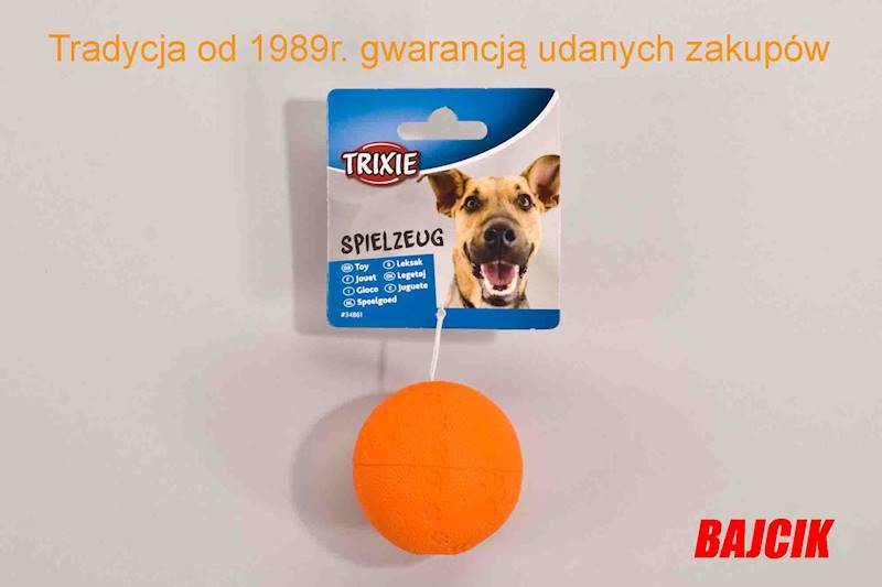TRIXIE ZABAWKA PIŁKA KAUCZUKOWA 6cm. TX-34861    3