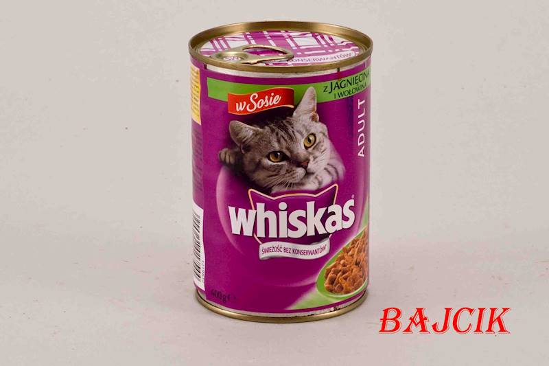WHISKAS Z JAGNIĘCINĄ PUSZKA 400g