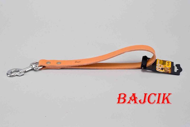 RĄCZKA SKÓRZANA DO OBROŻY 2/34cm JASNY BRĄZ