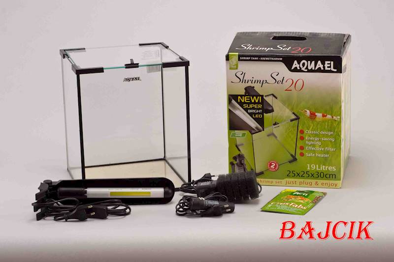 AKWARIUM SHRIMP SET 20 CZARNE    122978