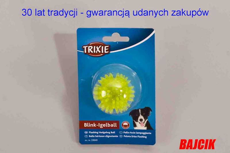 TRIXIE PIŁKA ŚWIECACA JEŻOWA 5 cm.33640