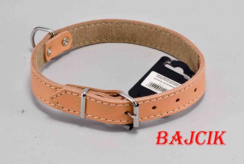 OBROŻA SKÓRA 60cm/25mm JASNY BRĄZ DINGO
