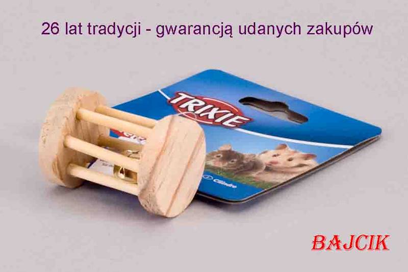 TRIXIE ZABAWKA DREWNIANA ROLKA DLA GRYZ. TX-6183