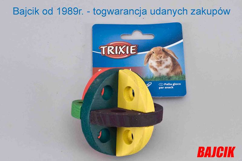 TRIXIE PIŁKA DREWNIANA DLA GRYZONI TX-6185      3