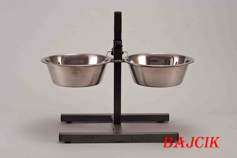 STOJAK REGULOWANY Z MISKAMI MET.2,8L LO-97342