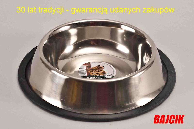 MISKA METALOWA NA GUMIE 0,70l  