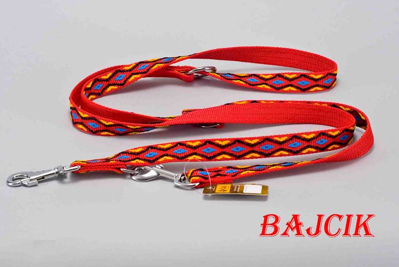 SMYCZ TAŚMA 2,5X120-220 WINNETOU CZERWONA 3567-1