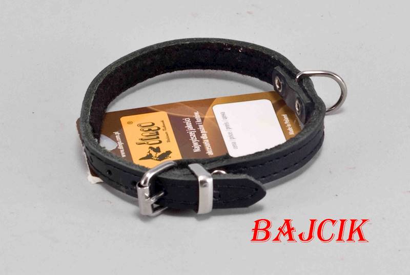 OBROŻA SKÓRA 27cm/10mm CZARNA DINGO
