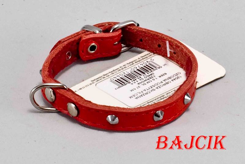 OBROŻA OZDOBNA 27cm/10mm CZERWONA DINGO