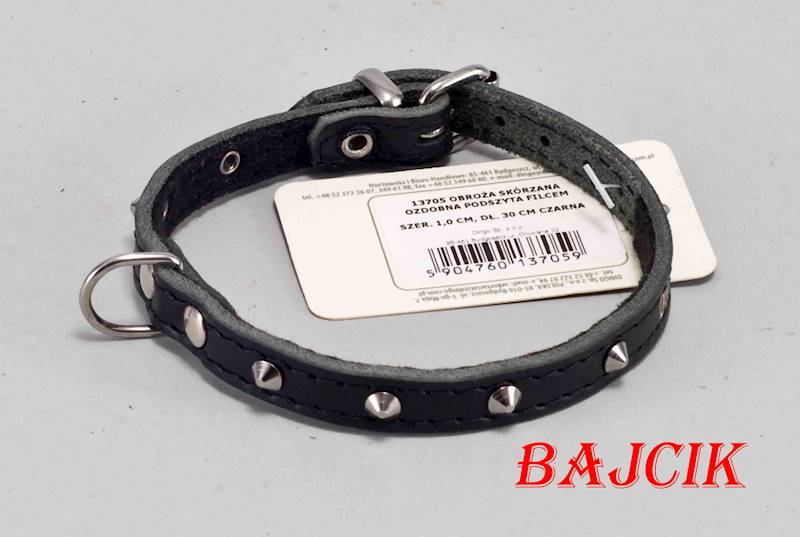 OBROŻA OZDOBNA 30cm/10mm CZARNA DINGO
