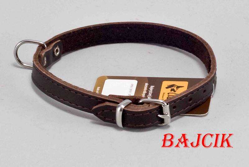 OBROŻA SKÓRA 36cm/12mm CIEMNY BRĄZ DINGO