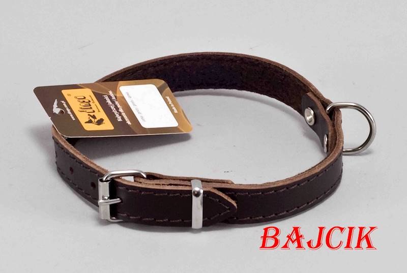 OBROŻA SKÓRA 45cm/18mm CIEMNY BRĄZ DINGO