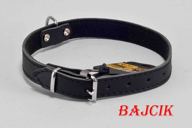 OBROŻA SKÓRA 55cm/22mm CZARNA DINGO13661