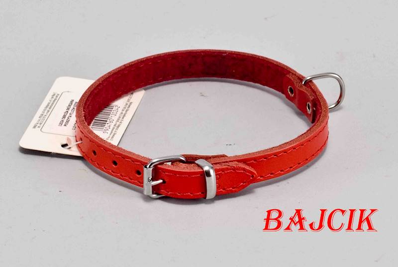 OBROŻA SKÓRA 36cm/12mm CZERWONA DINGO