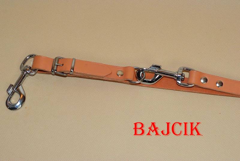 SMYCZ SKÓRA 2X110-200 NITOWANA JASNY BRĄZ DINGO