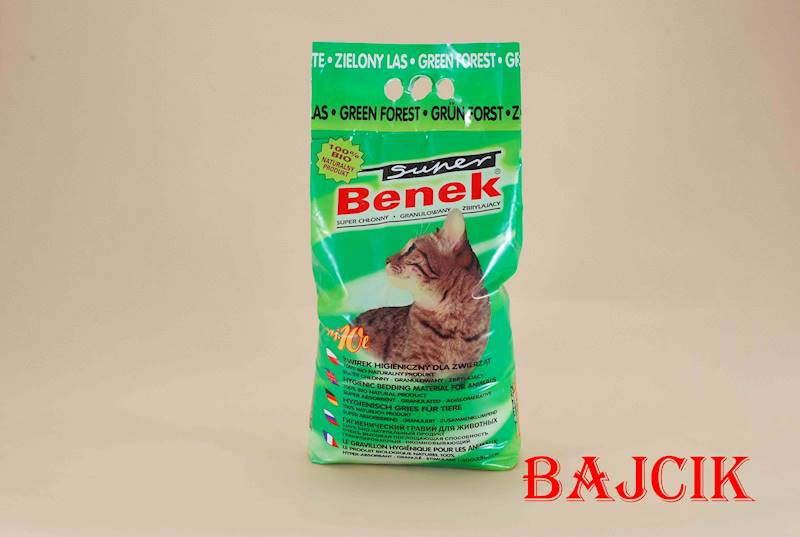 KOCI PIASEK S.BENEK 10L ZIELONY LAS ZAPA 8586