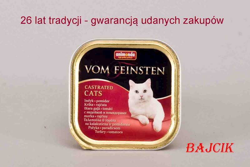 ANIMONDA KOT 100g KASTRAT INDYK+POMIDOR 30296