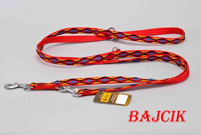 SMYCZ TAŚMA 1,6X120-220 WINNETOU CZERWONA 3565-1