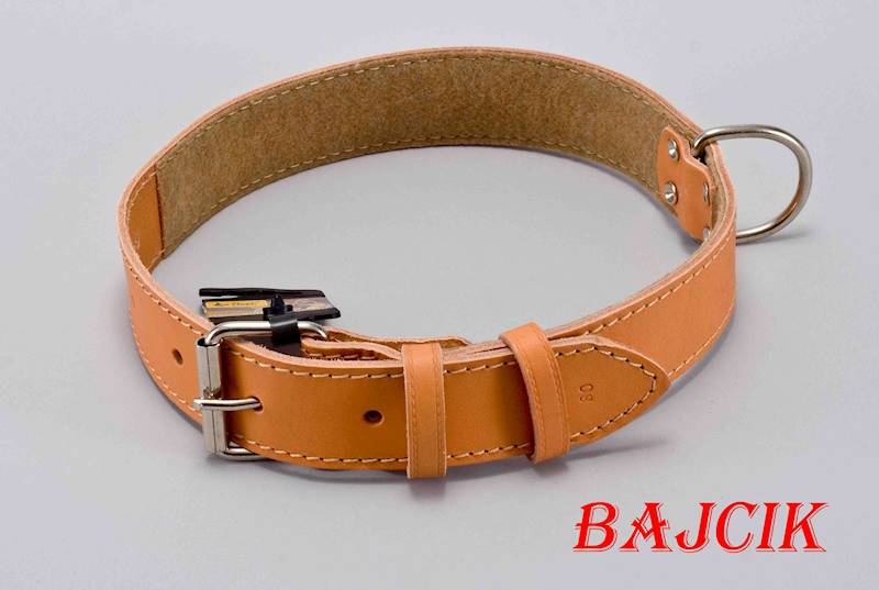 OBROŻA SKÓRA 80cm/40mm JASNY BRĄZ DINGO
