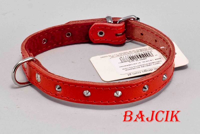 OBROŻA OZDOBNA 41cm/16mm CZERWONA DINGO