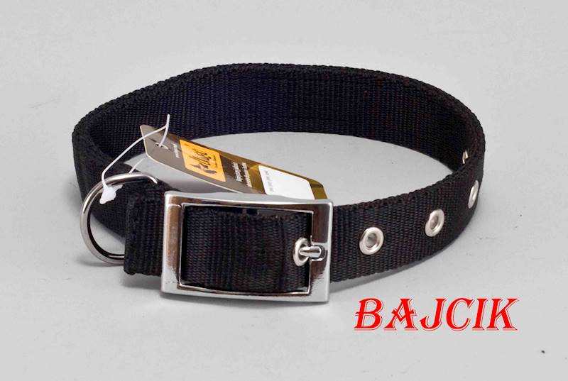 OBROŻA Z METALOWYM ZAPIĘCIEM 50cm/25mm CZARNA
