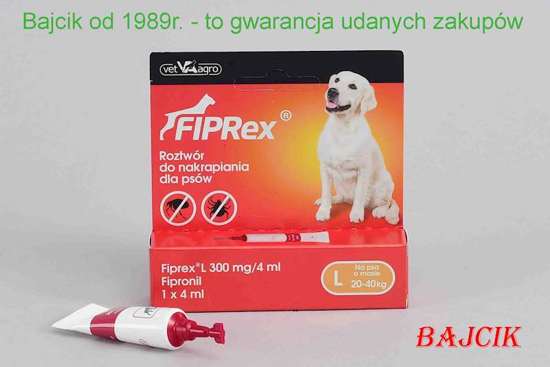 FIPREX KROPLE PIES L 20-40kg 4ml