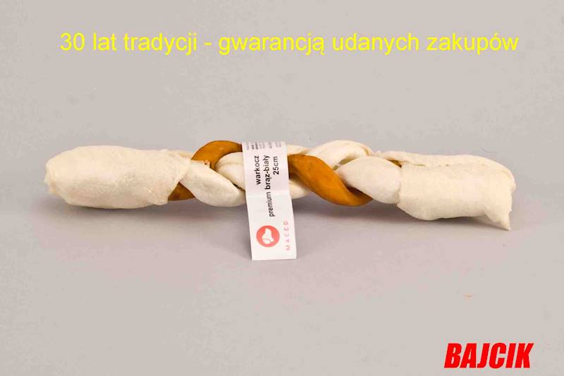 WARKOCZ BRĄZ BIAŁY 25 CM.