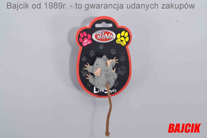 PET NOVA CAT MOUSE MYSZKA PLUSZOWA 7X5CM