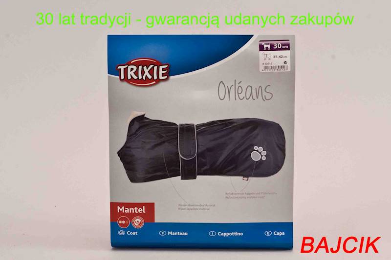 TRIXIE UBRANKO OKRYCIE ODBLASKOWE 30cm    TX-30512
