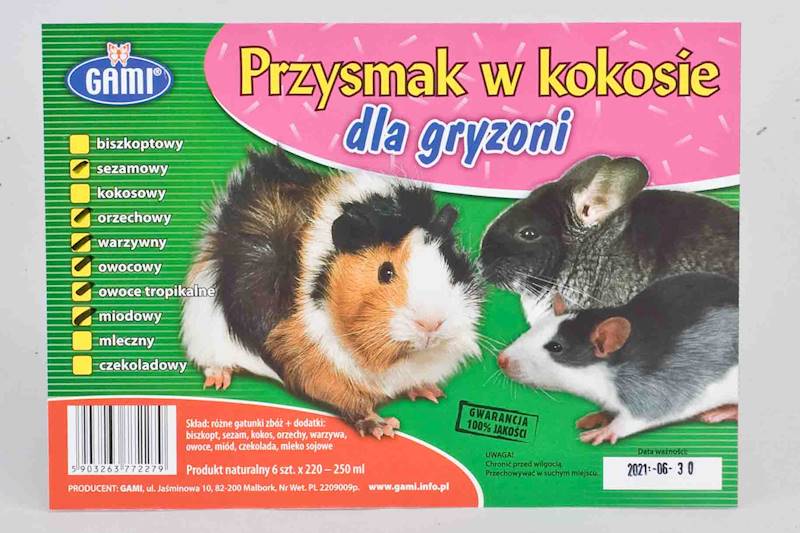 PRZYSMAK DLA GRYZONI W KOKOSIE