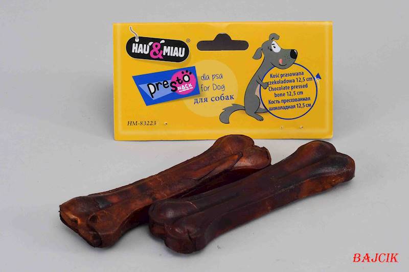 KOŚĆ PRASOWANA CZEKOLADOWA 12,5cm 2szt HM-83223