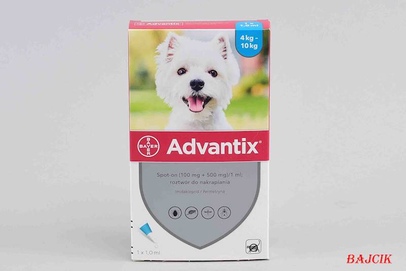 BAYER ADVANTIX PIES KROPL1X1ml 4-10kg BAY-
